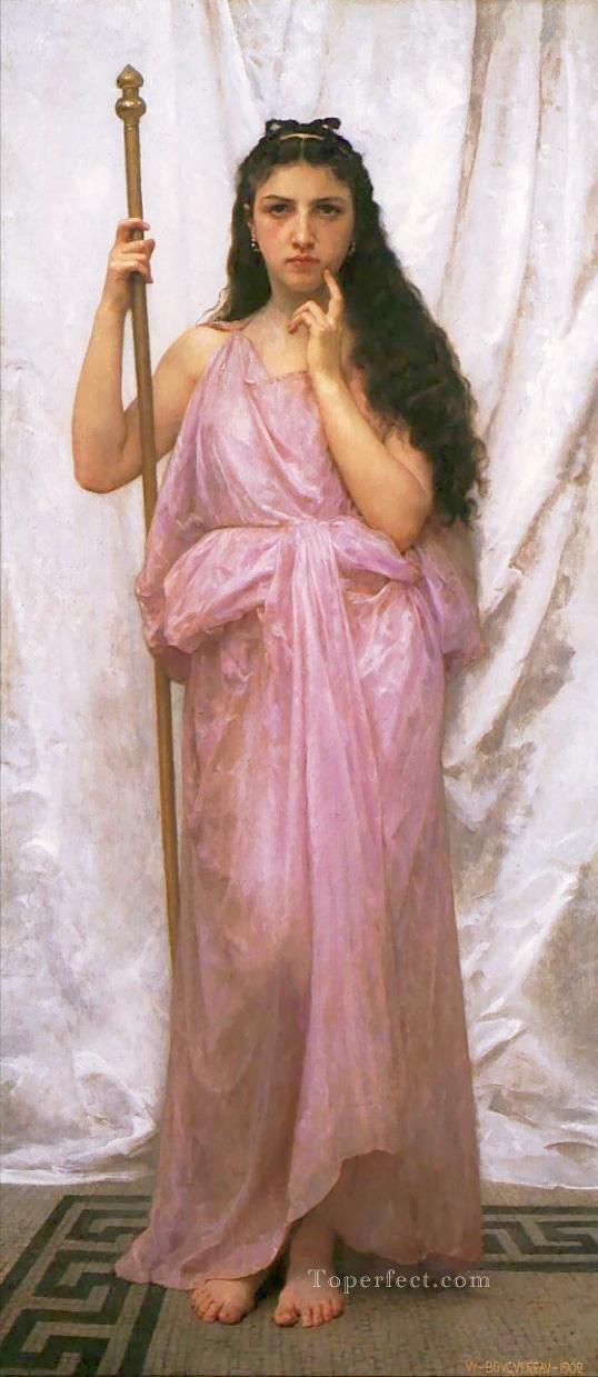 Priestess Realism William Adolphe Bouguereau Oil Paintings